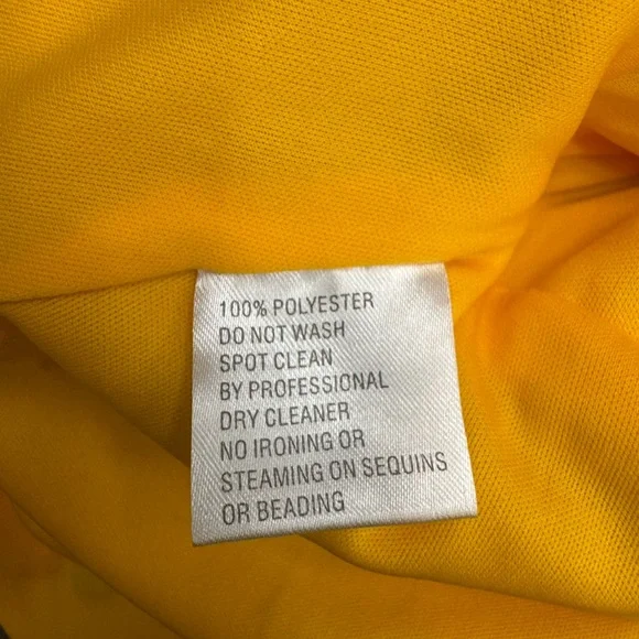 Mac Duggal Yellow Puff Sleeve Midi Dress - Picture 6 of 7